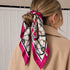 Magenta Equestrian Chain Silk Bandana
