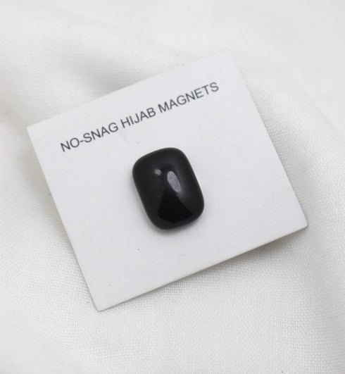 Black Button Style Magnet Pin - Scarfs.pk