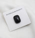 Black Button Style Magnet Pin - Scarfs.pk