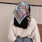 Sky Blue Ornamental Paisley Silk Bandana