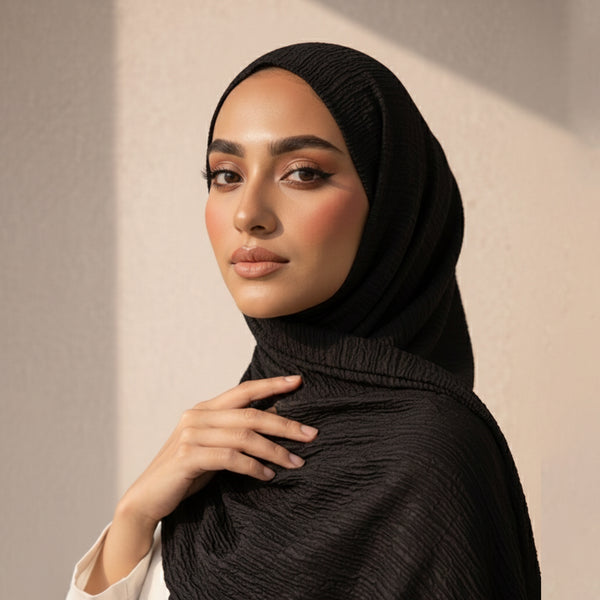 Smooth Crinkle Crimps - BLACK