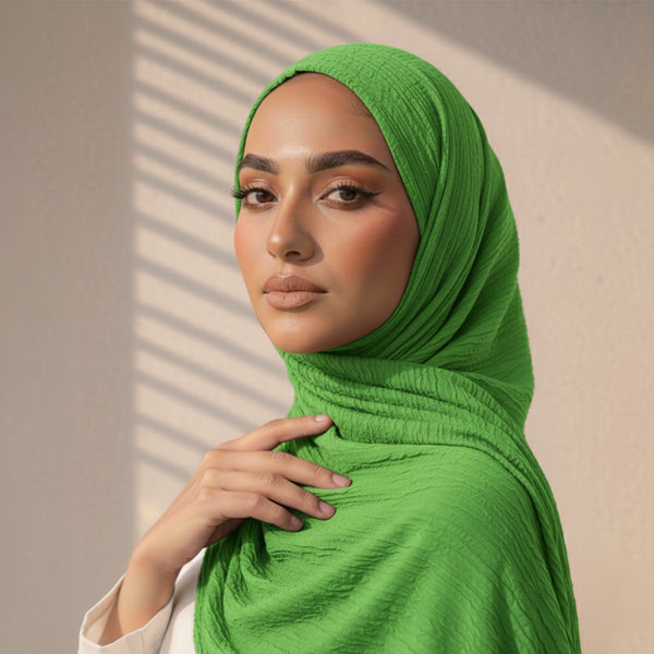 Smooth Crinkle Crimps - APPLE GREEN