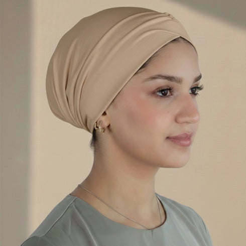 Criss Cross Cap - Beige