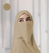 Half Niqab - Biscotti - Scarfs.pk