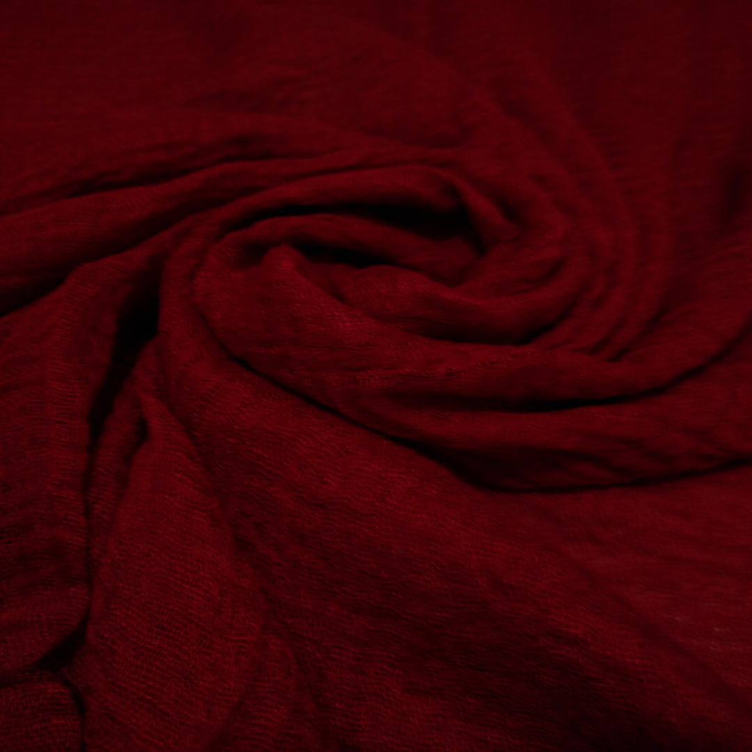 Smooth Crinkle Crimps - MAROON - Scarfs.pk