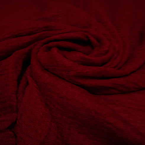Smooth Crinkle Crimps - MAROON - Scarfs.pk