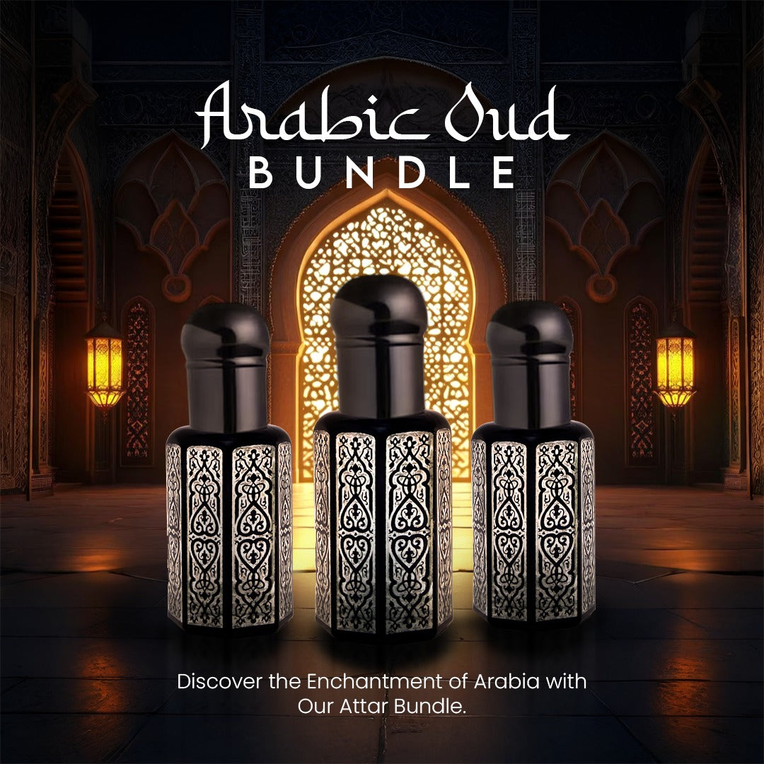 Arabic Oud - Bundle of 3 (6ML Each) - Concentrated Perfume Oils - Scarfs.pk