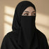 Half Niqab - Black