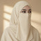 Half Niqab - Cream