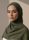 Georgette Hijab β Dark Olive