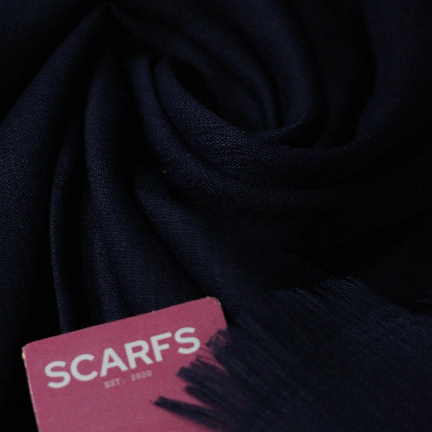 Turkish Lawn - Navy Blue - Scarfs.pk