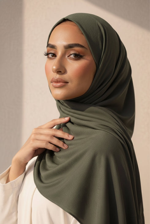 Modal Hijab - Olive