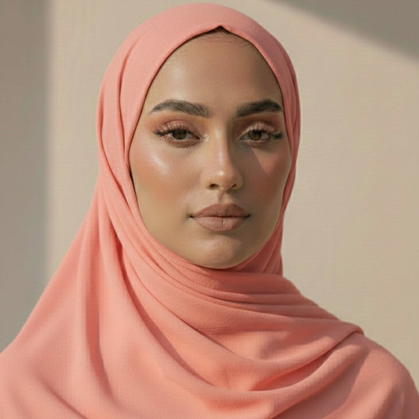 Georgette Hijab – Pink Rose