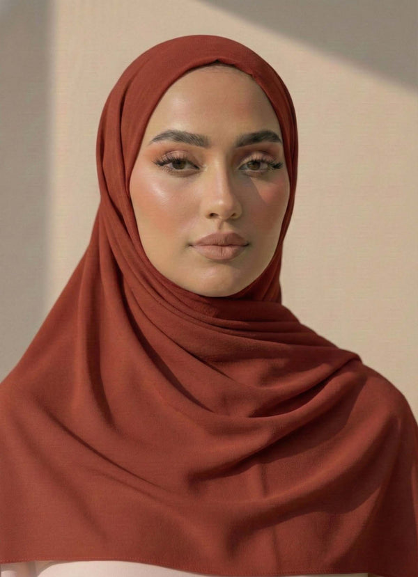 Georgette Hijab – Rust