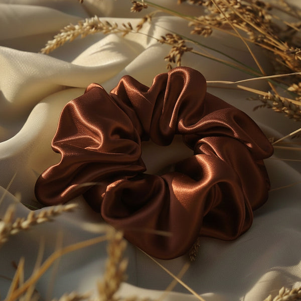 Scrunchie Hair Tie - Brown