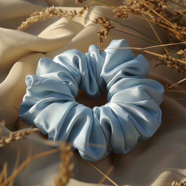 Scrunchie Hair Tie - Sky Blue