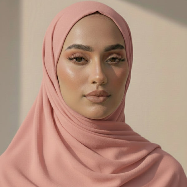 Georgette Hijab – Tea Pink