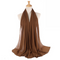 Georgette Hijab – Brown - Scarfs.pk