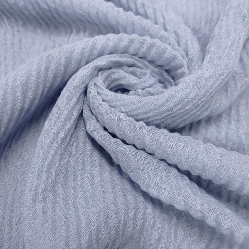 Crinkle Lawn - Ice Blue - Scarfs.pk