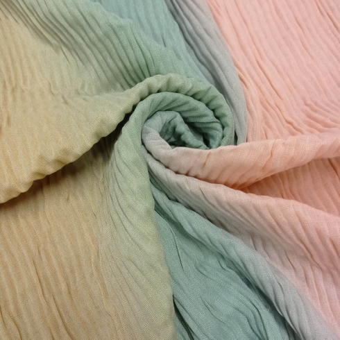 Crinkle Multi Shaded Lawn - Scarfs.pk