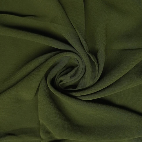 Georgette-Hijab-Dark–Olive - Scarfs
