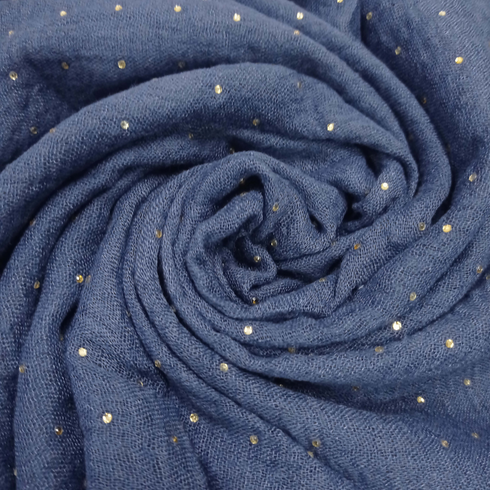 Diamond Stone Crimps - Blue - Scarfs.pk