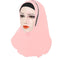 Two Loops Chiffon Instant Hijab - Soft Pink - Scarfs.pk