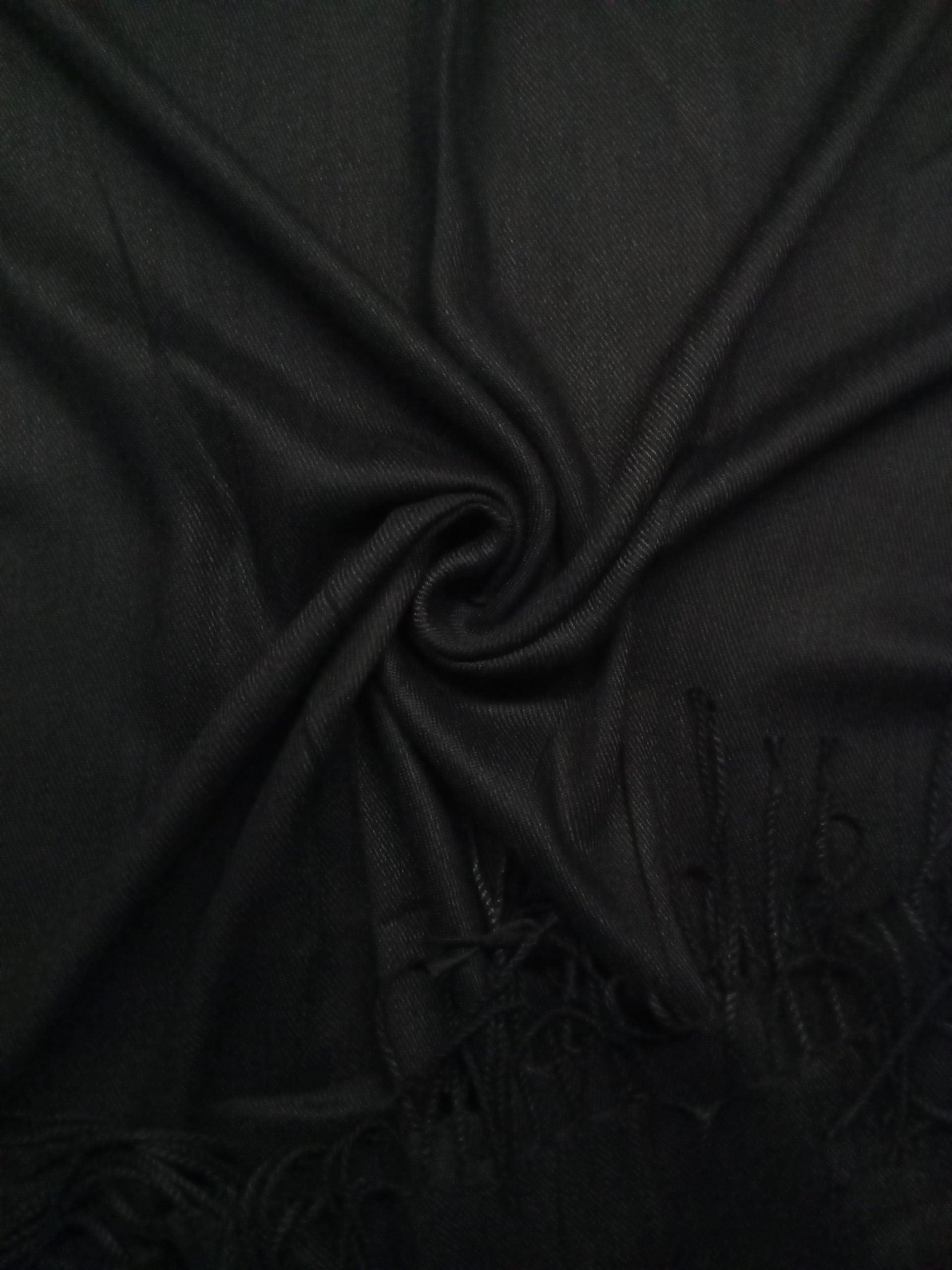 Cashmere Hijab - Black - Scarfs.pk
