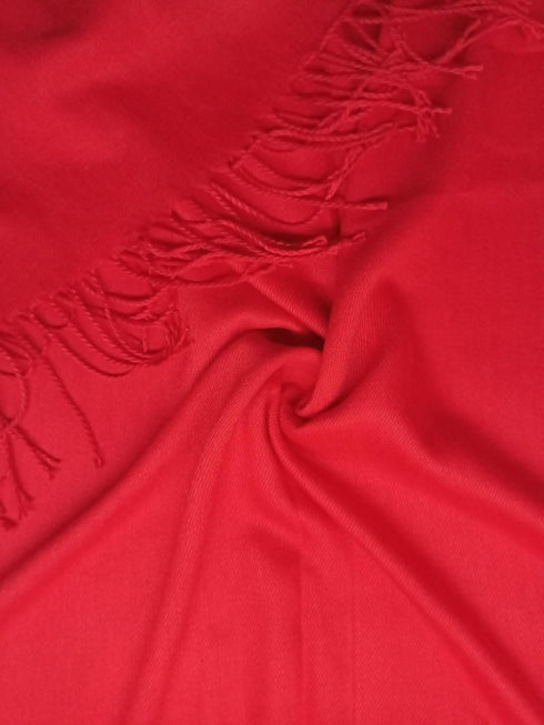 Cashmere Hijab - Candy Red - Scarfs.pk