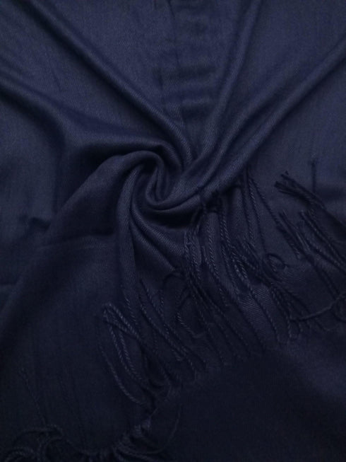 Cashmere Hijab β Navy Blue - Scarfs.pk