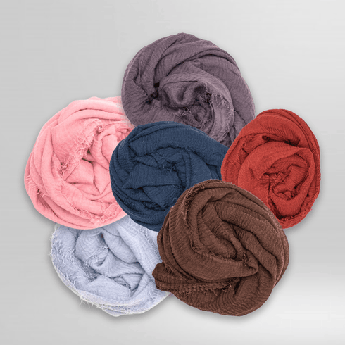 Crinkle Crimps – Bundle Of 6 - Scarfs.pk