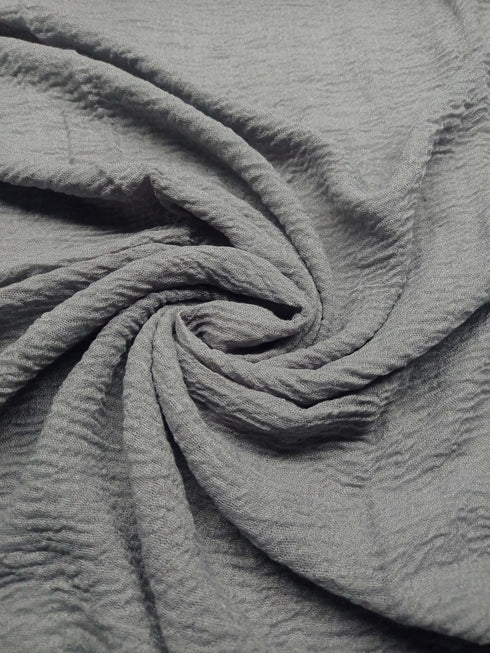 Smooth Crinkle Crimps - Smoke Grey - Scarfs.pk