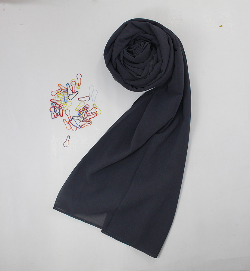 Georgette Hijab – Dark Grey