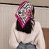 Magenta Equestrian Chain Silk Bandana