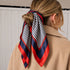 Nautical Stripe Navy Silk Bandana