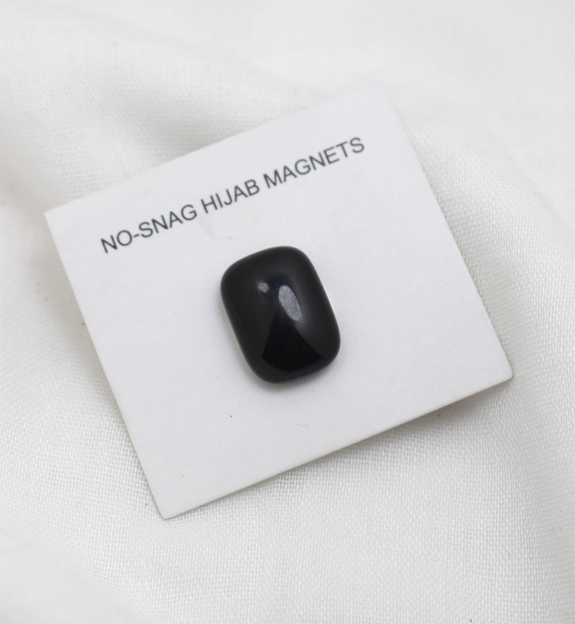 Black Button Style Magnet Pin - Scarfs.pk