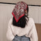Bohemian Red Printed Silk Bandana