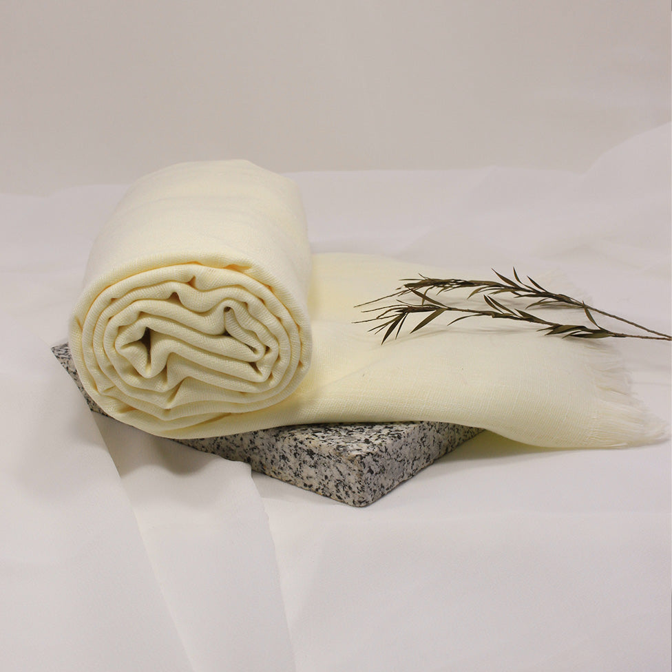 Turkish Lawn - Light Lemon - M - Scarfs.pk