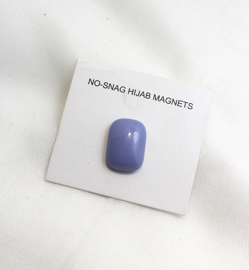 Blue Button Style Magnet Pin - Scarfs.pk