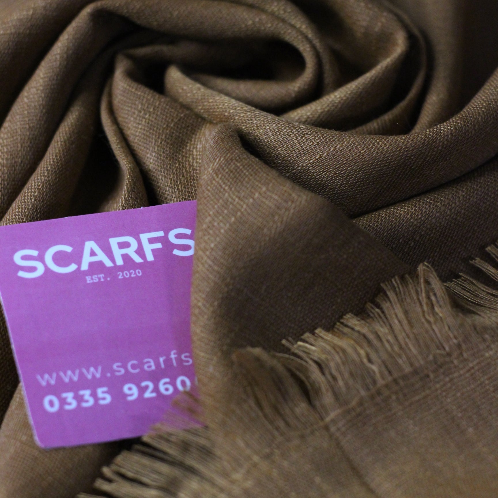 Turkish Lawn - Camel- SCARFS.PK