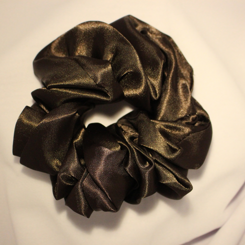 Scrunchie Hair Tie - Chestnut Brown - Scarfs.pk
