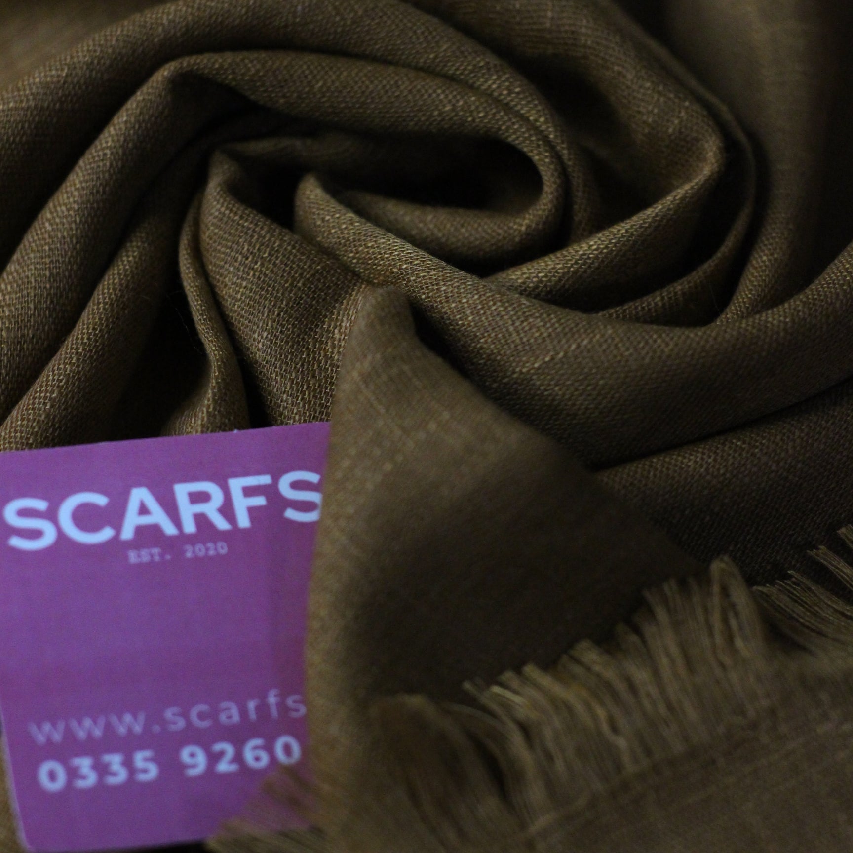 Turkish Lawn - Chestnut Brown - Scarfs.pk