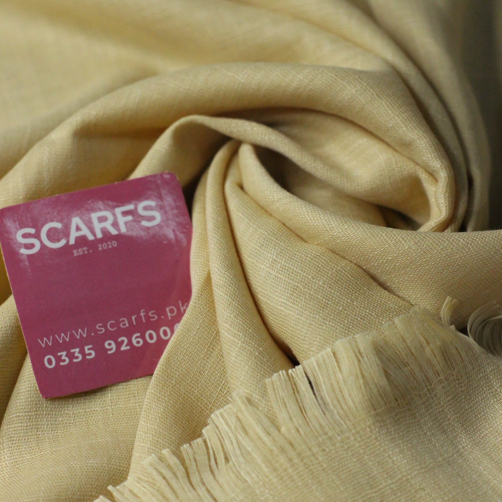 Turkish Lawn - Cream -SCARFS.PK