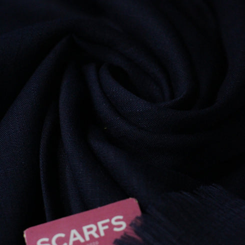 Turkish Lawn - Navy Blue - Scarfs.pk