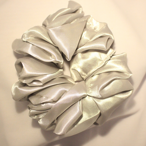 Scrunchie Hair Tie - Silver - Scarfs.pk