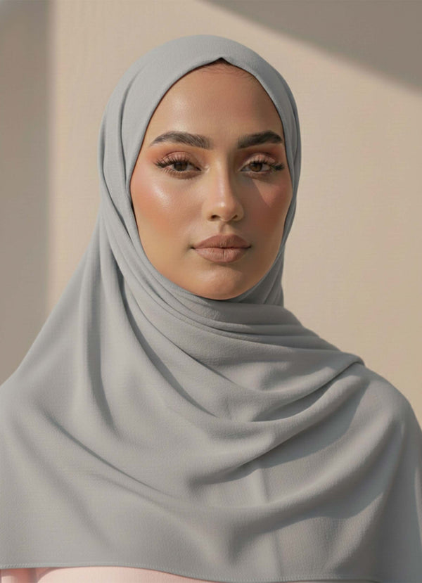 Georgette Hijab – Cloudy Grey