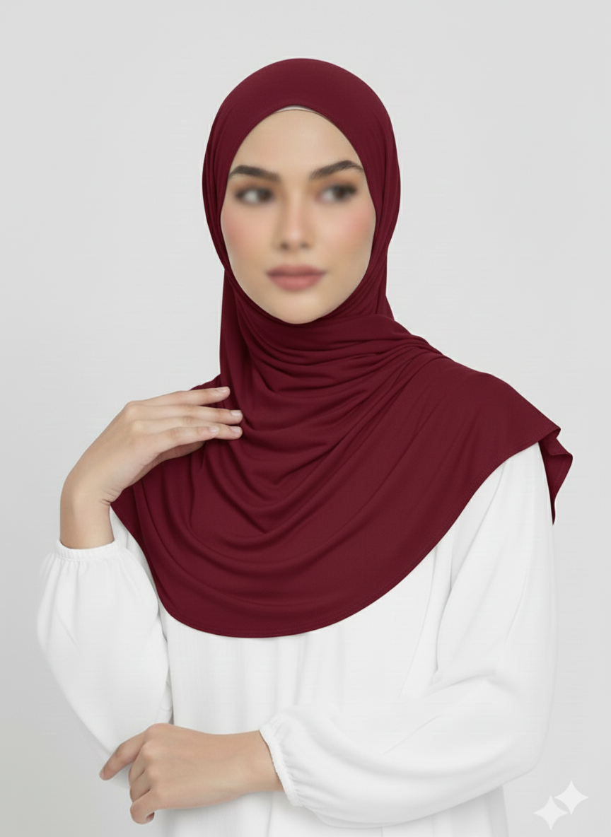 Modal Hijab - Maroon