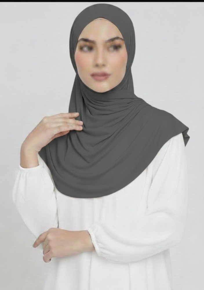 Modal Hijab - Charcoal