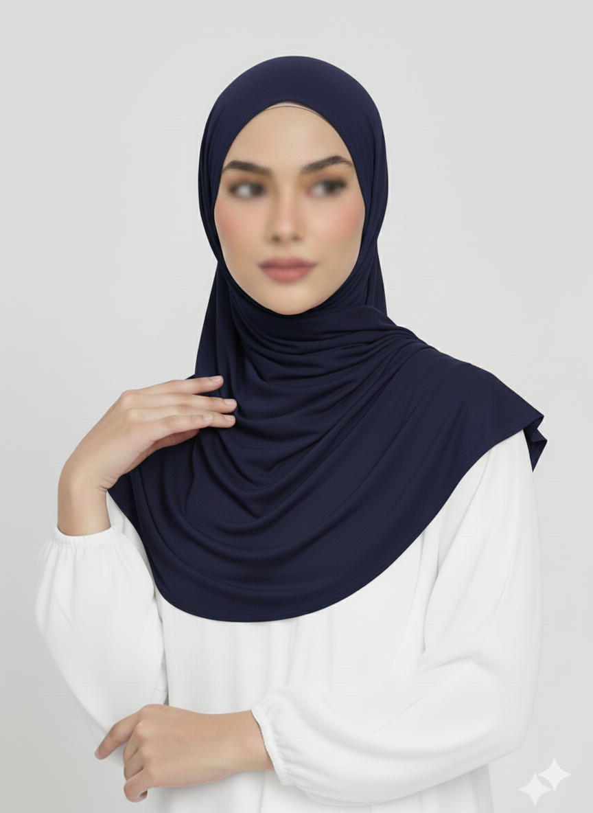 Modal Hijab - Navy Blue