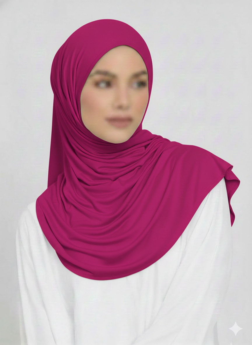 Jersey Hijab - Magenta
